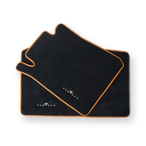 Fußmattensatz mit gummierter Rückseite